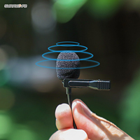 Microphone Lavalier Clip-on Lav Mini Mic Enregistrement Vidéo Interviews Living Performance Accessoires pour Insta360 Ace/Ace Pro