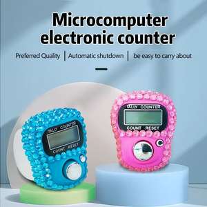 Contador Manual de 5 Dígitos al por Mayor, Contador de Dedos, Anillo Musulmán con Pantalla LED, Plástico, Alimentado por USB con 1 Año de Caché de Datos - Product Image 4