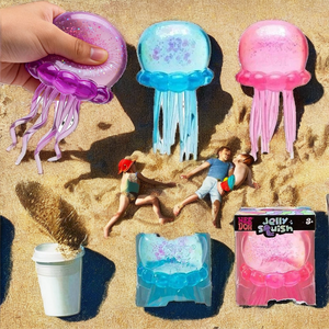 Jellyfish Squish Beach Water Play Octopus Squeeze Toy Outdoor Stress Relief Fidget Toy TPR <b>Material</b> for Boys Kids - Product Image 2