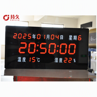 Reloj LED para Exteriores con Temperatura y Hora, Integración con NTP, GPS, Función de Cuenta Regresiva y Temporizador