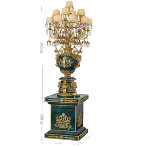 Colour men chai Đèn sàn vải Chụp đèn trang trí hoàng gia Tòa Án hội trường Đèn sàn bài đứng đầu đèn - Product Image 3