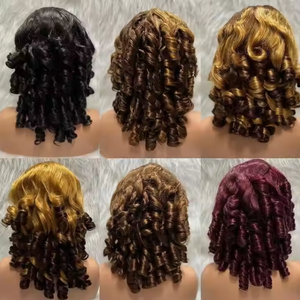 P4/27 Cabello Humano 100% Ondulado Suelto Fumi Rizado con Doble Trama Sin Pegamento HD Transparente 13x4 Encaje Cabello Virgen Vietnamita - Product Image 6