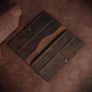 กระเป๋าสตางค์หนังวินเทจ AndoBag รุ่น Crazy Horse สำหรับผู้ชาย หนังวัวแท้ ช่องใส่บัตรแบบเรียบง่าย พร้อมที่หนีบเงิน รุ่น 223 - Product Image 4
