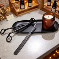 Ensemble d'extincteur de bougie et de coupe-mèche en gros, kit de soin de bougie de luxe personnalisé pour Noël