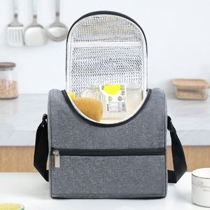 Oxford Insulated <b>Lunch</b> <b>Bag</b> for Men Women Soft Cooler <b>with</b> <b>Shoulder</b> <b>Strap</b> Waterproof 20L/15L Capacity for Work Travel Picnic - Product Image 6