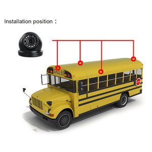 Caméra dôme en métal VC-509AHD 2MP AHD 25m IR Vision nocturne IP55 étanche pour systèmes DVR NVR mobiles camion/Bus/voiture - Product Image 1