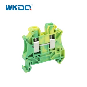 JUT6 PE 6mm2 Spring Type Din Rail Screw <strong>Test</strong> Disconnect Power Distribution Feed Through Ground <strong>Terminal</strong> <strong>Block</strong> - Product Image 4