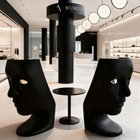 Fauteuil de salon en fibre de verre pour la détente, chaise Nemo Face créative et élégante en FRP, mobilier de loisirs tendance