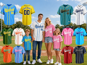 Custom Striped <b>Baseball</b> Jersey Personalized Name Number Logo <b>Baseball</b> <b>Shirt</b> Family Matching Sports Uniform <b>for</b> Men <b>Women</b> Kids - Product Image 1