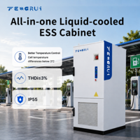 Prix usine Batterie LiFePO4 314Ah 261kWh IP55 C5 Plus de 8000 cycles Armoire ESS tout-en-un refroidie par liquide pour station de recharge de véhicules électriques