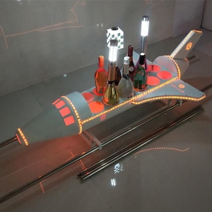 RICHSHINING, presentador de botella LED con forma de avión acrílico personalizado para cubos de hielo para pubs nocturnos, fiestas KTV, bodas - Product Image 2