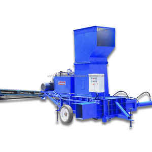 Presse à ensilage carrée de balle de riz d'approvisionnement d'usine presse à ensilage carrée hydraulique d'alimentation de bétail pour les tiges de maïs - Product Image 1