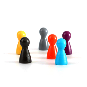 Peones y Marcadores de Mesa Multicolores de Plástico/Acrílico/Madera de 25 mm, Personalizables, con Certificación CE - Product Image 1