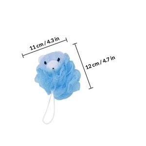 Éponge de bain douce en maille pour enfants, motif animal de dessin animé (canard, grenouille), respectueuse de la peau, jouet de douche pour bébé, vente en gros - Product Image 6