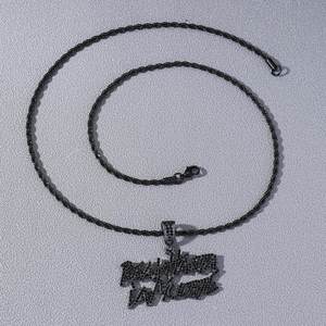 Nuevo Collar de Cadena de Acero Inoxidable Chapado en Oro y Plata, Estilo Hiphop de Lujo Ligero, con Colgante de Letra de Aleación para Hombre, Joyería de Moda - Product Image 2