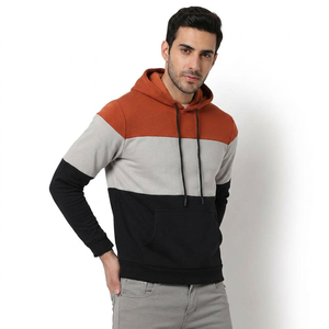 Vente en gros Nouveau Sweat à capuche multicolore tendance pour homme, coupe ample, avec logo personnalisé, en polaire vintage avec poches 2026 - Product Image 1