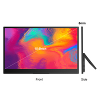 15.6 pouces FHD 1080P IPS écran Portable moniteur double haut-parleurs type-c HD Mini LCD pour ordinateur portable téléphone tablette PS5-USB connexions