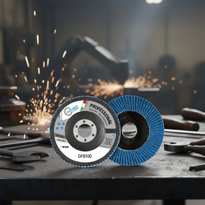 Disco de Láminas Profesional Fervi DF8100, Disco Abrasivo Sin Hierro para Lijado de Metal - Product Image 2