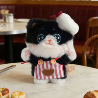 Adorable porte-clés en peluche sur le thème du chef, disponible en deux styles, doux et moelleux, idéal pour sacs, clés et cadeaux.
