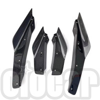 Oiomotors VRS Style fibre de carbone pare-chocs avant côté Canards aile 8 pièces pour BMW E9x E90 E92 E93 M3