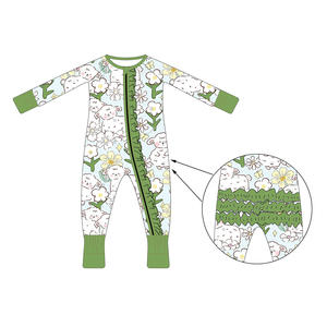 Высококачественная детская одежда из бамбука на заказ: боди для малышей, короткие боди, одежда для новорожденных девочек, детские ромперы, детские комбинезоны - Product Image 4