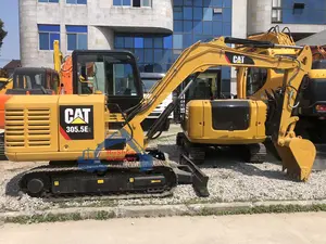 Escavadeira de segunda mão CAT 305.5E usada Mini Escavadeira de 5 toneladas em bom estado