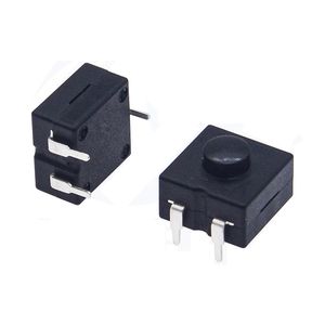 Interrupteur à bouton-poussoir tactile 12x12mm pour lampe de poche, interrupteur LED 3 broches à verrouillage automatique marche/arrêt avec montage vertical - Product Image 4