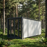 Bâtiment Conteneur Industriel en Acier Préfabriqué, Système de Structure Modulaire, Design Moderne pour Bureau, Atelier, Centre Commercial