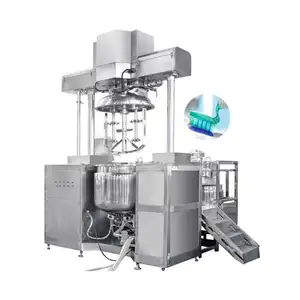 Máquina para hacer pasta de dientes Emulsionante al vacío, línea de producción de pasta de dientes Equipo de pasta de dientes Emulsión Homogeneizador DE ALTO cizallamiento