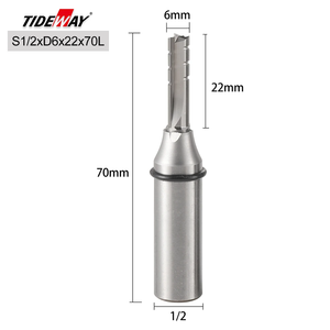 Tideway A7 3 Flute Woodworking TCT Cutting Knife Straight Router Bit Engraving Slotting CNC Engraving Machine. - Product Image 4