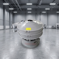 Crible vibrant rotatif minier haute performance avec moteur pour la séparation de minerai, sable et gravier, en acier inoxydable 304, à décharge automatique