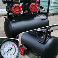 Compresseur d'air silencieux sans huile à haut débit 600L/min 9kW pour cabines de sablage de pneus de poids lourds