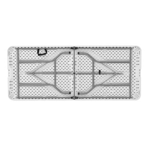 Chất lượng cao 8ft/6ft trắng hình chữ nhật nhựa ngoài trời bảng và ghế trắng ăn ghế gấp bảng và ghế cho các sự kiện - Product Image 2