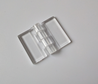 Charnières en PVC transparent de petite taille, 25*35, autocollantes, charnières en plastique autocollantes