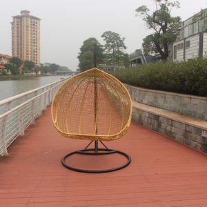 Chine usine confortable extérieur et chambre à coucher chaise longue en métal berceau rotin balançoire style moderne patio balcon chaise longue - Product Image 3