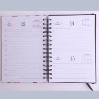 Organisateur de journal vintage personnalisé, carnet A4-A5 avec couverture en tissu et en PP, planificateur quotidien mensuel avec reliure spirale