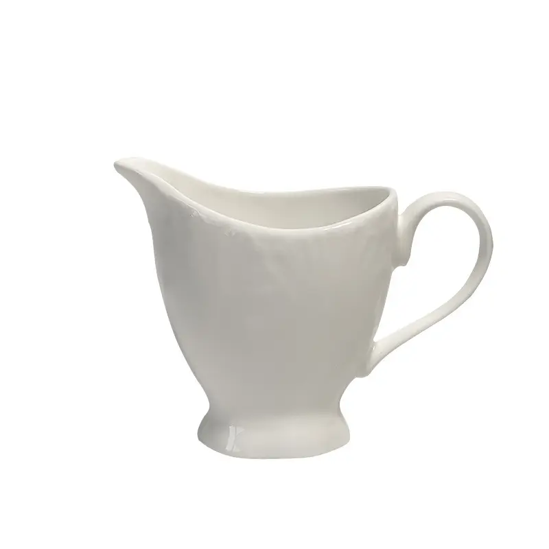 Small ceramic pot mini strap coffee milk kettle afternoon tea retro bone China milk pot coffee kettle new products 2023