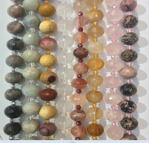 Joyería de alta calidad, piedra de luna, Rodonita de cuarzo <span class=keywords><strong>rosa</strong></span>, joyería de corte, pulsera artesanal, collar, clavos para las orejas - Product Image 6