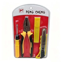 Ensemble d'outils à main S806, Kits d'outils à main, Tournevis, Couteau, Brosse, Pince, Marteau, Ruban adhésif, Produit à 1 $, Série 1$ Matériel et Outils