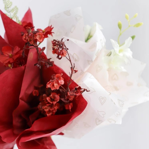 Romantic Heart Floral Wrapping <b>Paper</b> Customized <b>tissue</b> <b>paper</b> copy <b>paper</b> for flower bouquet <b>tissue</b> packaging <b>paper</b> - Product Image 2