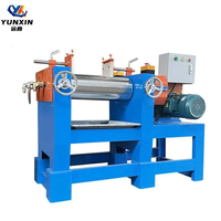 Mélangeur à caoutchouc ouvert en silicone solide YX-GK180 AC380V 4KW Refroidissement par eau Rouleaux de 190 mm de diamètre Vitesse réglable 5-10KG
