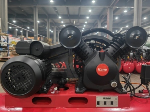 Compresor de aire de pistón de 100 litros con motor y motor fiables para compresión de aire de neumáticos - Product Image 5