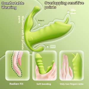 Female External Training Insertable <b>Vibrating</b> Masturbator Adult Sex Toys 10-Speed <b>Vibrator</b> Dildo Wearable Device Silicone - Product Image 3