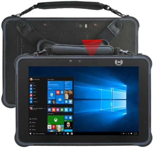 10.1Inch IP68 Waterproof Industrial Tablet PC Windows NFC Biometric Handheld Device 6000mAh/7.6V Android Rugged Tablet