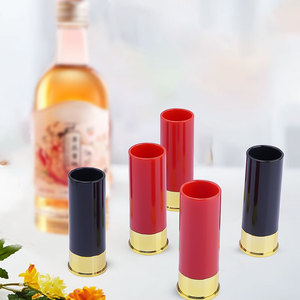 Gafas de chupito de calibre 12, Juego de vasos de chupito perfecto, gran regalo, Juego de 4 disparos, 12 GA bala de plástico, novedad - Product Image 1