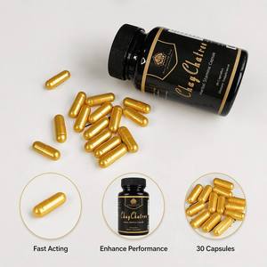 Las populares cápsulas herbales de ginseng natural para hombres de la fábrica contienen varios extractos de hierbas y fortificantes energéticos. - Product Image 3