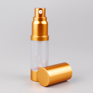 Bouteille de pompe sans air de luxe de bonne conception, argent mat et brillant, vente en gros - Product Image 6
