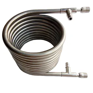 In acciaio inox Controcorrente wort chiller per birra a casa