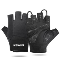 Gants de sport respirants, antidérapants, légers, demi-doigts, avec support du poignet et protection des articulations, pour unisexe, fitness, cyclisme, salle de sport
