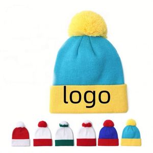 Gorro de punto con pompón para cosplay de personajes de Halloween, gorro de invierno cálido para mujer y hombre, promoción - Product Image 1
